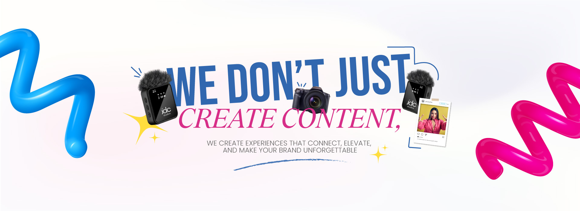 Creative video production, photography and design for brands